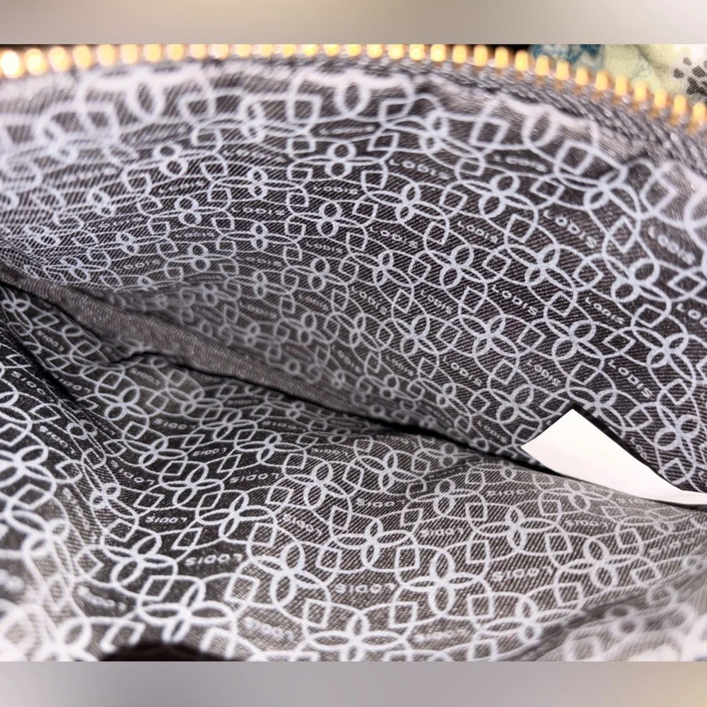 Lodis Black and Gold Leather Wristlet - Picture 3 of 3